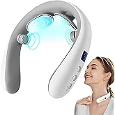 Xpudding Neck Massager with Heat, Electric Pulse Neck Massager for Pain Relief, Wireless Neckology Intelligent Massager for Women
