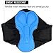 Ohuhu Mens 3D Padded Bicycle Cycling Underwear Shorts Black Large