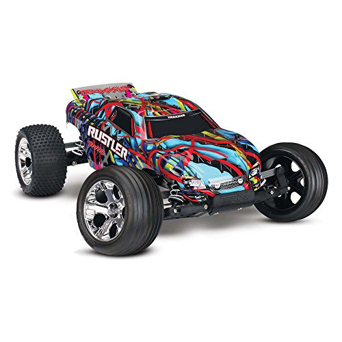 Traxxas rustler 1/10 scale stadium truck with tq 2.4ghz…