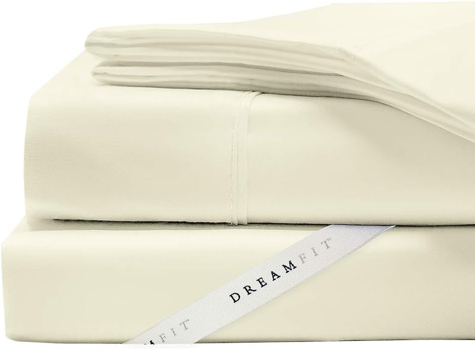 DreamFit 3-Degree 300 Thread Count Select World Class Cotton Sheet Set, King, Soft Linen