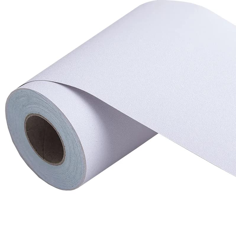 VisitRyl Wallpaper Border Peel and Stick for Bathroom Wall Border Sticker Home Ceiling Decorative Border Pure White 5cm X 1000cm