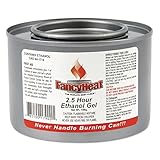 FancyHeat F900 Ethanol Gel Chafing Fuel Can, 2-1/2 Hour Burn, 7 oz (Case of 72)