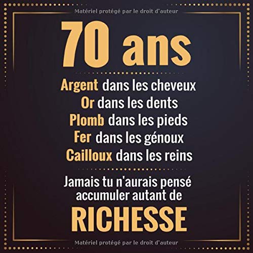 soixante dix ans anniversaire 70 Ans Livre D Or Pour Anniversaire Soixante Dix Annees soixante dix ans anniversaire