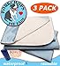 PORKCHOP'S Washable Pee Pads for Dogs, Reusable Pet Pee Pads, Reusable Pee Pads for Dogs, Machine Washable, Waterproof (3) PACK LARGE 23x36, Housebreaking, Incontinence, Quality 4 Layer Protection