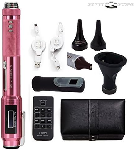 [GENIETECH] SMART G-SCOPE 10X-250X LED Lighted Auto Focus Digital Microscope &amp; Telescope Healthcare Package - 8 Colors (G2: Pink)