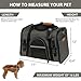 Akinerri Foldable Soft Airline Approved Pet Travel Carrier for Medium Puppy and Cats