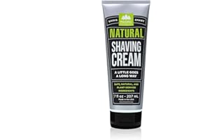 Pacific Shaving Company Natural Shaving Cream - Shea Butter + Vitamin E Shave Cream for Hydrated Sensitive Skin - Clean Formula for a Smooth, Anti-Redness + Irritation-Free Shave Cream (7 Oz)