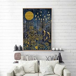 Framed Canvas Home Artwork Decoration Nordic Style Abstract Color Canvas Wall Art for Living Room, Bedroom - 16x24 inches