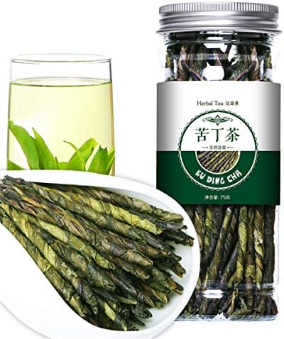 Chinese Herbal Tea Flower Fruit Tea Rose Tea Canned Golden Silk Chrysanthemum Bottled New Scented Tea Health Care Flowers Tea Healthy Green Food (75g Kuding Tea)