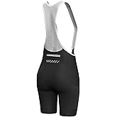 Lo.gas Cycling Bibs Women Padded Bike Shorts Womens Bicycle Shorts with Padding 4D Biking Pants with Mesh Pockets