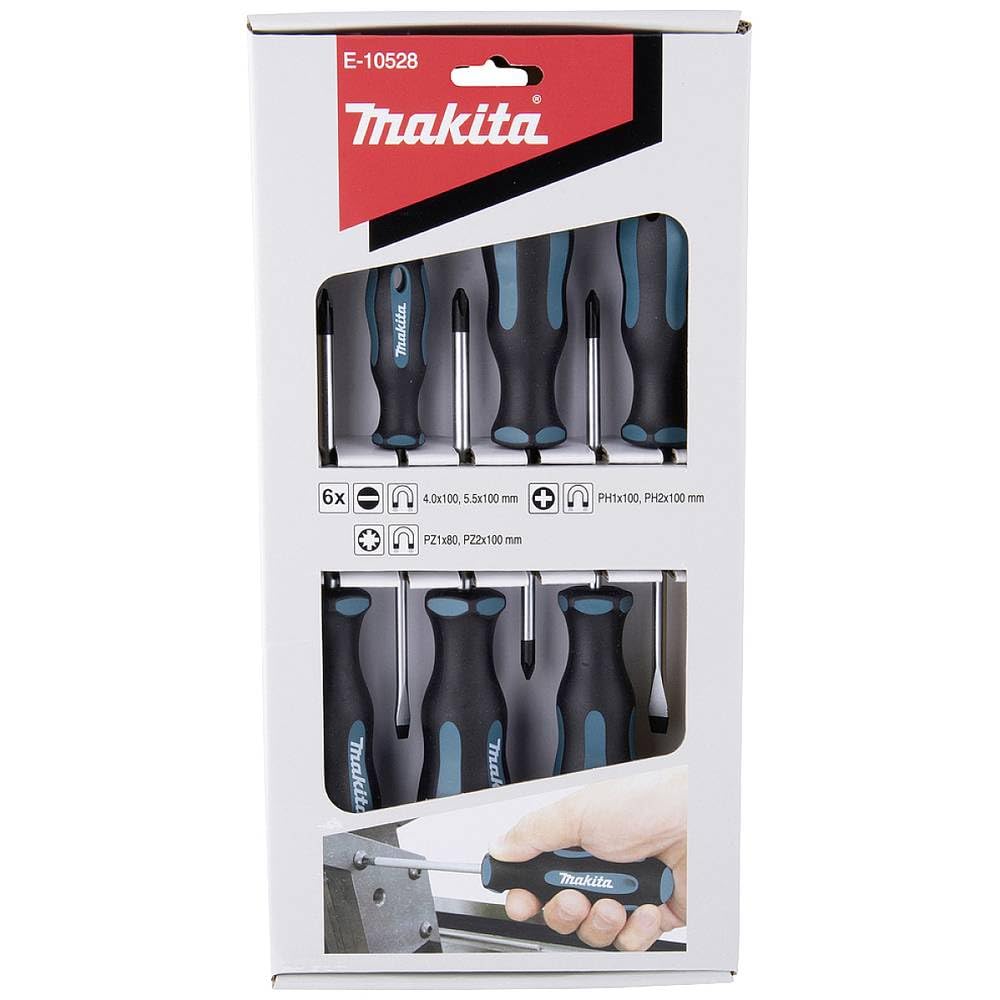 Makita E-10528 6 Piece Screwdriver Set