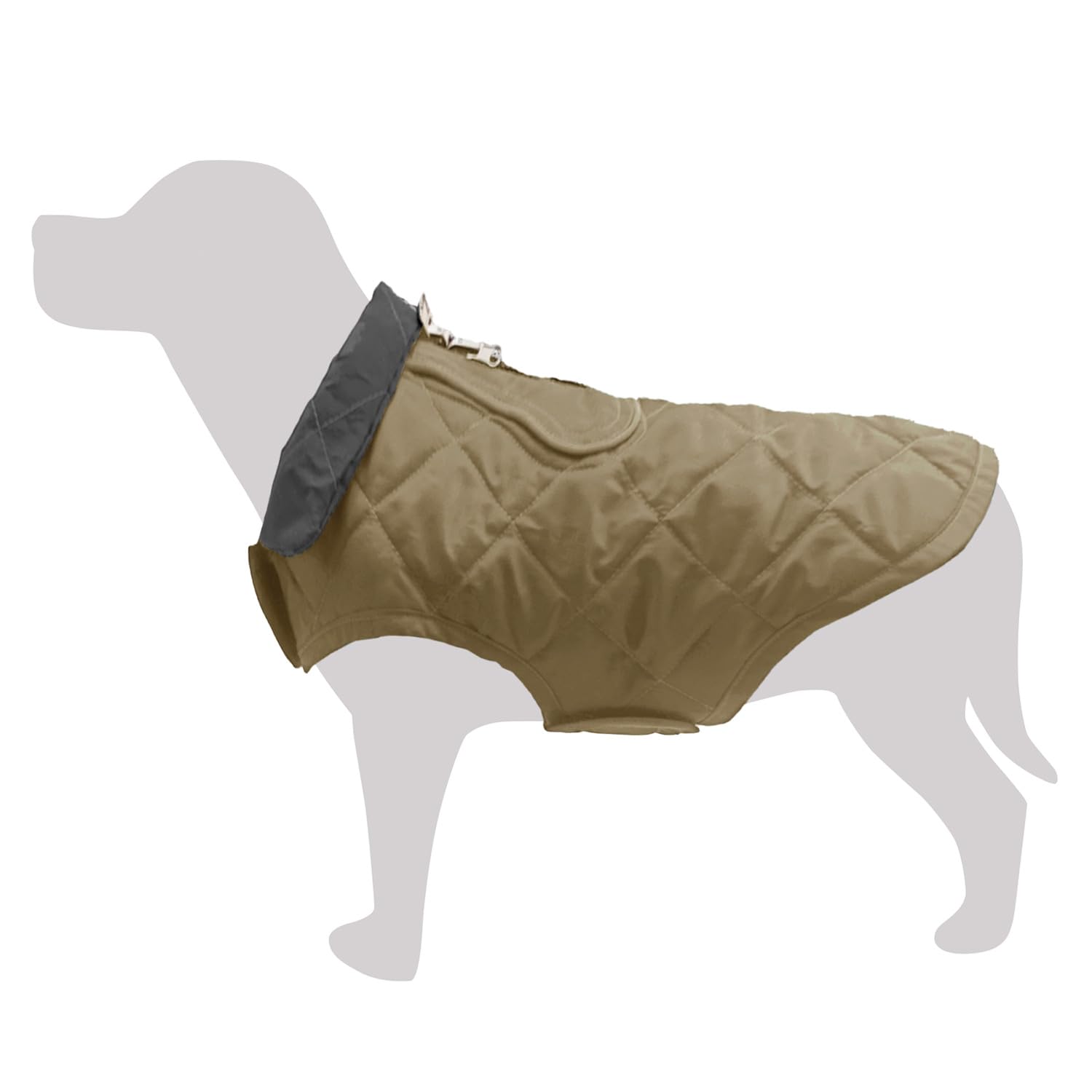 Arquivet Aconcagua Quilted Dog Vest XL 40 cm Beige Cold Protection Vest Dog Vest