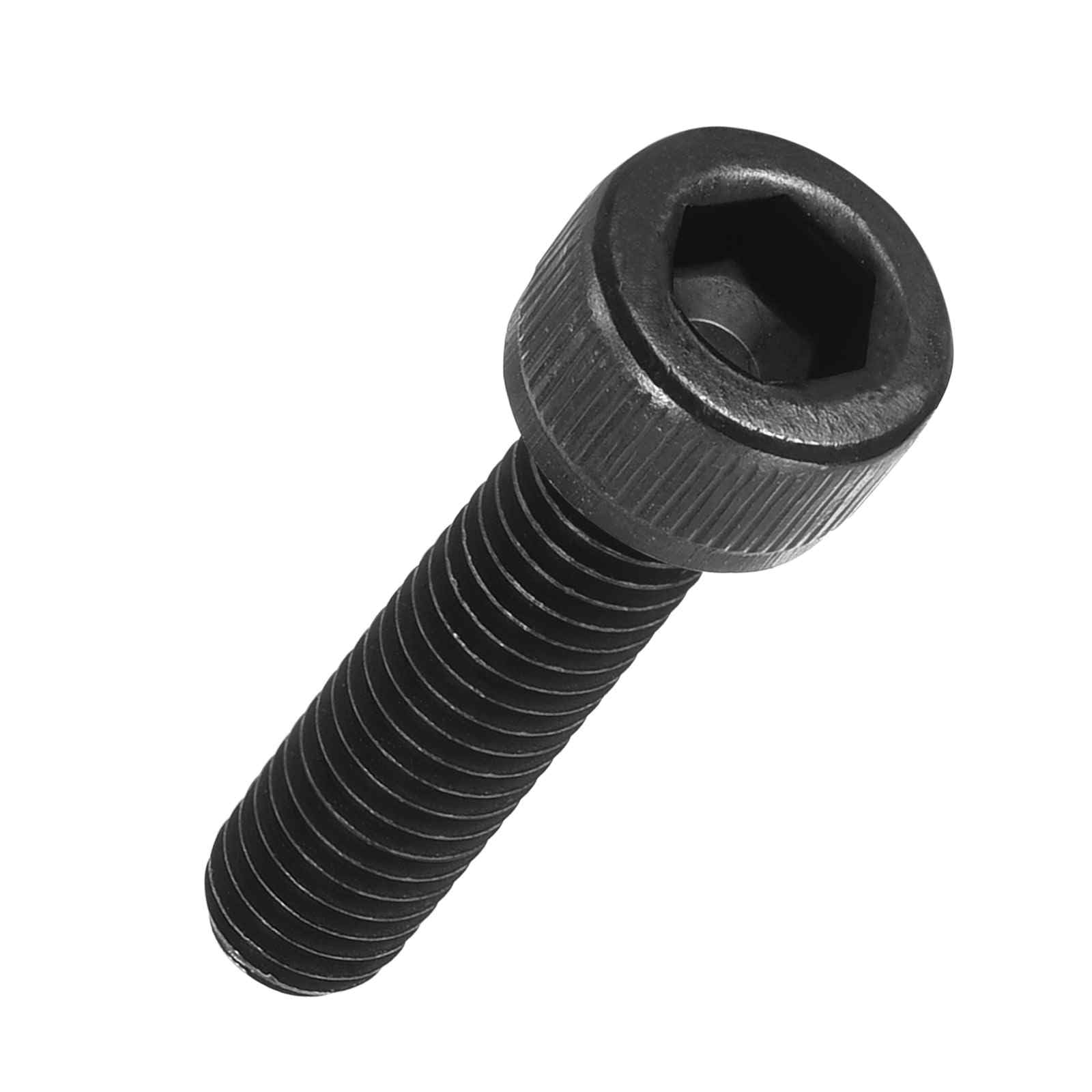 Kozelo 50pcs Socket Head Cap Screws - [M6-1 x 25mm] Alloy Steel Black Oxide Grade 12.9 Internal Hex Screw Full Thread for Industrial & Machinery Use, Black — image 1