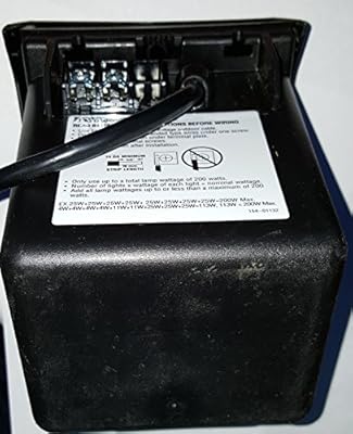 Malibu 8100-9200-01 200 Watt Low Voltage Power Pack Transformer, Black