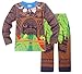 CQSM Boys' 2 Piece Short Set Maui Pajamas PJs Clothing Sets Sleepwear Moana Cosplay Children Costumes (100=3-4Years, Long)
