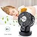 Small Oscillating Fan, OXOQO Mini USB Desk Quiet Fan 2 Speed Modes Dual Blades for Room Office Desktop