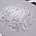 3200 Pcs Elastic Rubber Bands Small Hair Ties Hair Rubber Mini Hair Bands Hair Elastics Tiny Soft Holder Ponytails for Girls (Clear)