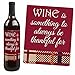 Friends Thanksgiving Feast - Friendsgiving Party Decorations for Women and Men - Wine Bottle Label Stickers - Set of 4