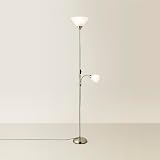 MiniSun Modern Antique Brass 2 Way Floor Lamp Mother Father Child