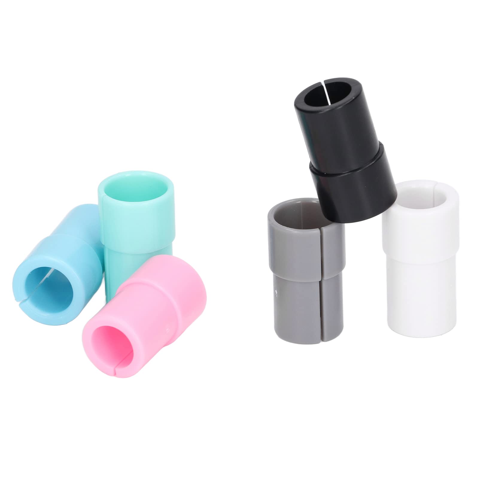 Pen Adapter Holder Set, Cutting Machine Pen Sleeve Tool Accessories for Maker for Explore Air for Explore Air 2 for Explore Air 3 (6pcs (1pc Each of Black, White, Gray, Pink, Green, Blue))
