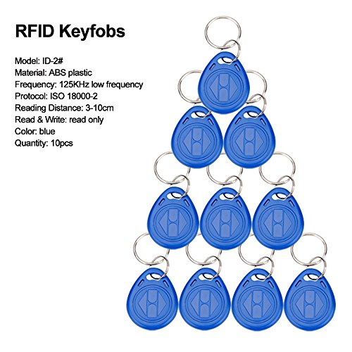 LIBO 125KHz RFID Standalone Access Control Keypad Access Controller Reader 1000 Users with 10 RFID Keychains for Door Lock Entry Security System - Thumbnail 6