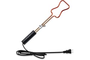 Ajiaguo Electric Charcoal Starter 600W - Premium BBQ Grilling Fireplace Coal Lighter Easy & Quick Ignite Briquettes |No Sparks or Flames | 304 Stainless Steel Coils Elements 5ft Long Cable (CB 2)