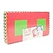 Tadpoles 16 Tiles First Shapes Foam Playmat | Interlocking Tiles with 16 Border Pieces | Soft EVA Foam | Safe & Durable | Total Floor Coverage of 50” x 50” | Kids Aged 3 & Up | Multi-Primary
