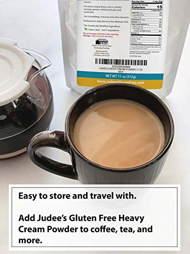 Heavy Cream Powder(11 oz): GMO and Preservative Free: Produced in the USA: Keto Friendly, Add Healthy Fat to Coffee, Freshness Locked in Package
