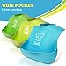 Waterproof Comfortable Adjustable Silicone Baby Bibs for Infants Babies Toddlers - Easily Wipes Clean Keeps Stains Off! Cute Safari Prints (Zebra/Elephant/Giraffe)