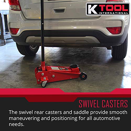 3 Ton Floor Jack Compact Service Jack Wide Lifting Range Jacks Cars and