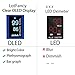 Fingertip Pulse Oximeter - LotFancy Oxygen Saturation Monitor, FDA Approved, Large OLED Display, Alarm Function, Lanyard Included, Blue