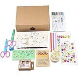 Gotideal DIY Scrapbook Album Craft Paper Wedding and Anniversary Photo Album Family Scrapbook with Photo Album Storage Box , DIY Accessories Kit and Scrapbooking Supplies (Deer Pattern)…