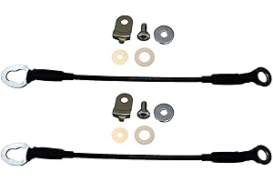 PT Auto Warehouse TC-TO004-P - Tailgate Cable Lift Support - Length 12 1/2 Inch, Left/Right Pair, Replaces # 65770-DP070, 65770-04040, 65770-04070, 65770DP070, 6577004040, 6577004070