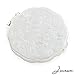 Jinvun Silver Vintage Round Purse Double Sided Mirror with Magnification | Clear, Compact, Retro, Handheld, Pocket, Sleek Rhinestones & Ergonomic Grip | for Makeup, Cosmetics, Travel, Vanity & More