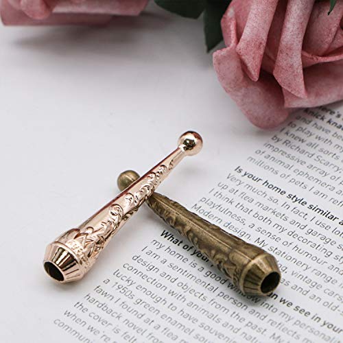 JETEHO 8 PCS Bolo Tie Tips Replacement End Caps for Cord or Leather, Antique Bronze & Gold