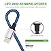 KerrKim iPhone Charger 2 Pack 6 Feet Extra Long Nylon Braided Lightning Cable High Speed Connector Data Sync Transfer iPhone Cable Cord Compatible with iPhone Xs Max/X/8/7/Plus/6S/6/SE/5S