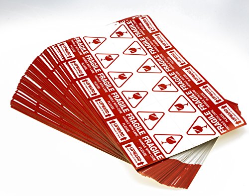 Large Fragile Handle with Care Keep Dry Upward Do Not Trample Shipping Box Warning Stickers Label (STK-03 1000pcs)