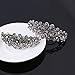 Frcolor 2pcs Crystal Bridal Hair Clip Retro Silver Hairpin Rhinestone Hair Barrette