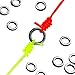 Tippet Rings | 10 Pack | 2mm Lightweight Trout Leader and Fly Fishing Tippet Connectors (2mm)