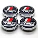 NEW 4Pcs 60mm Car TRD Sports Racing Wheel Center Caps Hub Caps Emblems Badges