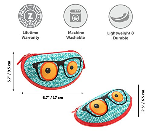 ZIPIT Beast Glasses Case/Storage Box, Blue - Thumbnail 4