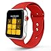 IYOU Sport Band Compatible with Watch Band 38MM 42MM, Soft Silicone Replacement Sport Strap Compatible with 2018 Watch Series 4/3/2/1