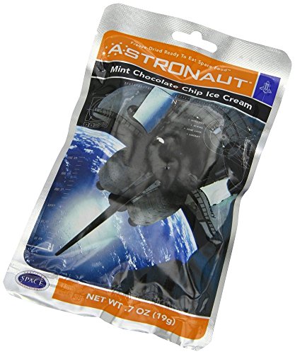 Astronaut Freeze Dried Mint Chocolate Chip Ice Cream, One Serving Pouch