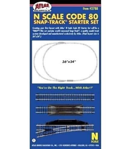 Amazon.com: N Code 80 Scenic Ridge Track Pack Atlas Trains : Arts