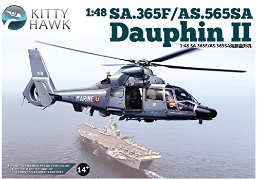 KH80108 1:48 Kitty Hawk SA.365F / AS.565SA Dauphin II Helicopter MODEL KIT