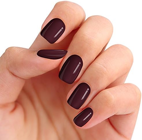 MEMEDA Full Nail Art Sticker Shinny Fullnail Stickers,Nails Wraps Tips（Dark Red）