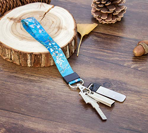SENLLY Van Gogh Almond Fashion Hand Wrist Lanyard Premium Quality Wristlet Strap with Metal Clasp, for Key Chain, Camera, Cell Mobile Phone, Charms, Lightweight Items etc - Thumbnail 4