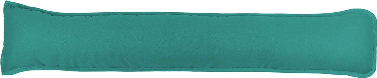 Prime Lines UK Hollowfibre Draught Excluder Stopper Cushion - Heavy Door Stopper Cushion For Bottom Door/Window - Guard Insulator - 90x18cm (Teal)