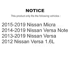 Rear Wheel Bearing Pair for Nissan Versa Note Micra