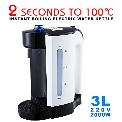morovan Electric Water Kettle Dispenser , 2 Seconds Instant Boiling Water , 220V 2000W 3L - White